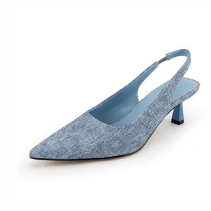 Stylish Blue Slingback Heels
